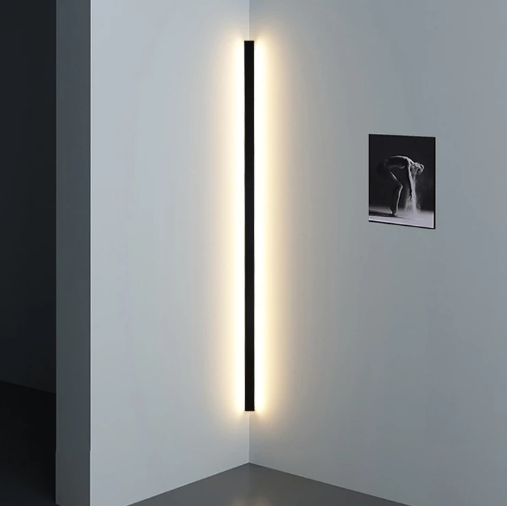 Corner Strip Wall Light Bedroom Simple Modern Strip Light Staircase LED Desk Over Stairway Corner Wall Light