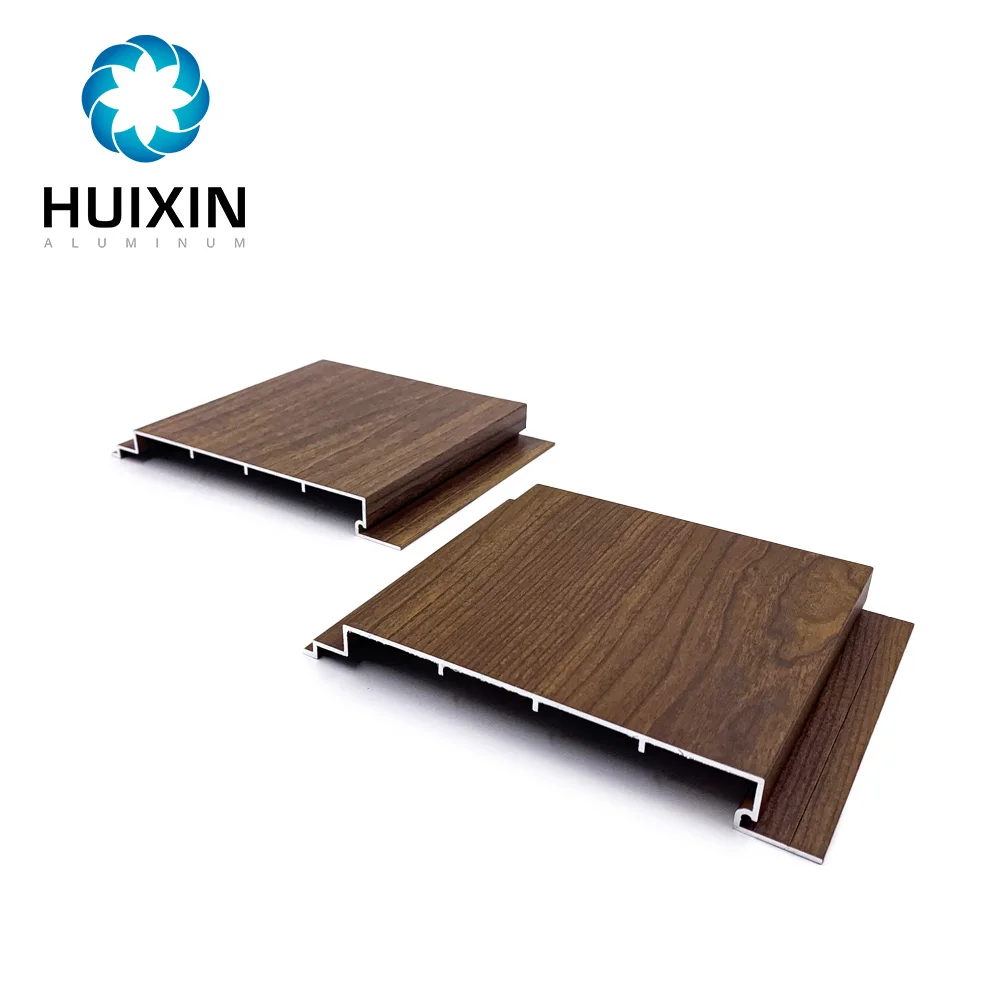 Wooden Grain Linear Baffle Ceiling Decorative Metal Aluminum Strip Ceiling Tiles
