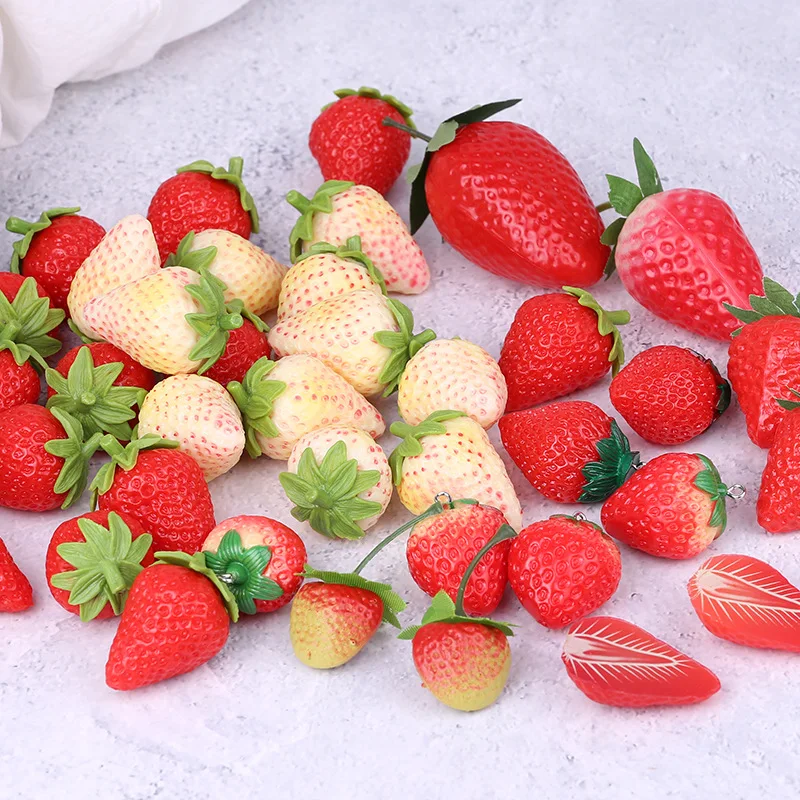 Red Strawberry Artificial Strawberry foam material imitation Strawberry cake bouquet decoration accessories flower packaging