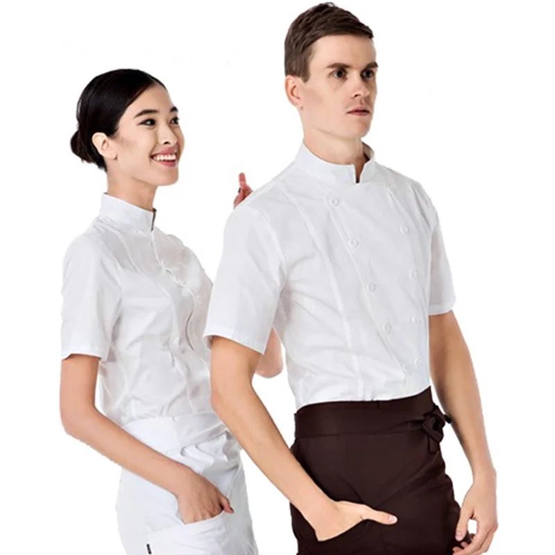 Customized Logo Unisex Hotel Uniform/Chef Uniform For Cooker Working Restaurant Uniforms