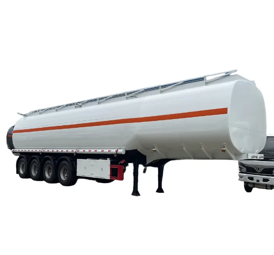 Factory Price Export 3 Axle Fuel Tanker Trailer 60000L Crude Petrol Diesel Oil Transport Tanker Semi Trailer