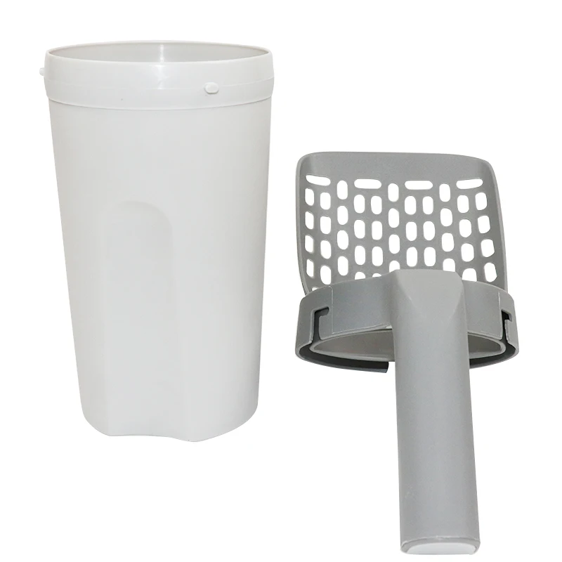 Оптовая продажа с завода, Высококачественная пластиковая лопатка для кошачьего туалета, лопатка для кошачьего туалета с сумкой для уборки вместе