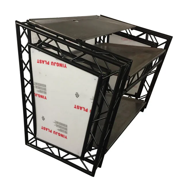 Профессиональная звуковая DJ-будка, Складная крышка, экранная панель, DJ-мероприятий, фасад для продажи