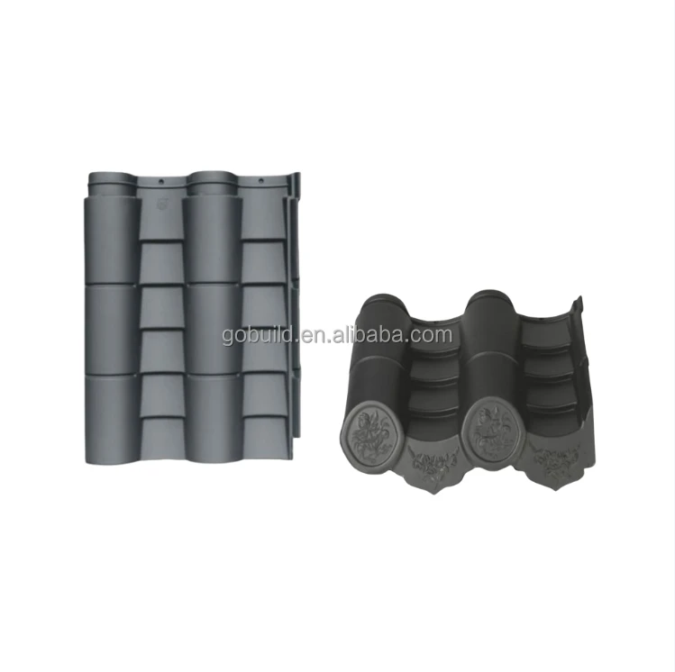 Asia Style Traditional Roof Tiles for Villas Yards Pagoda Temple Taoism Buildings Strong Durable