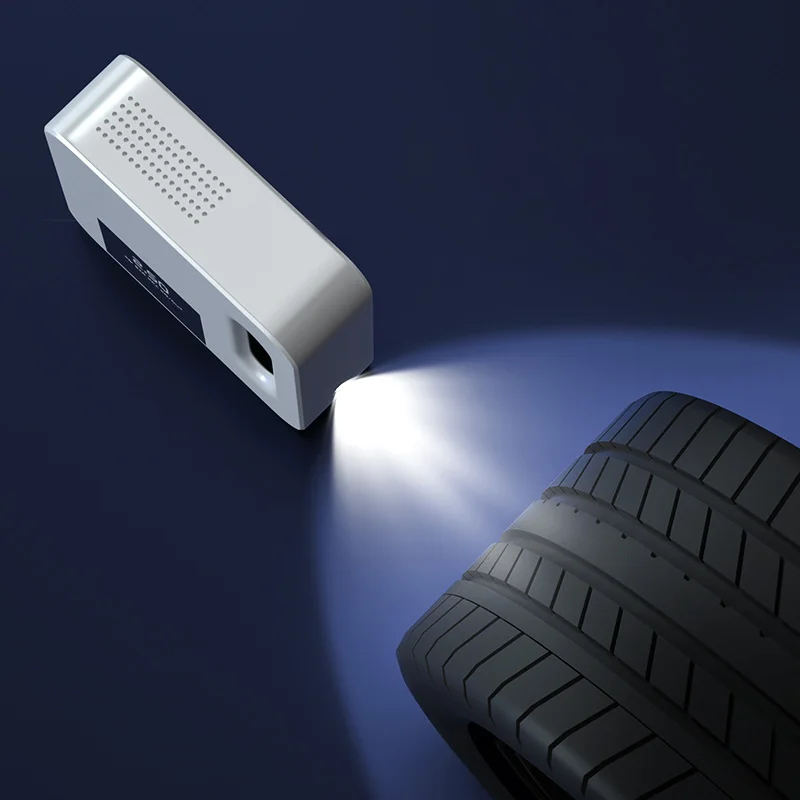 AUTOCOLOR Portable 12v DC Air Compressor Emergency LED Light Tire Inflator for Football Car Bike Pump