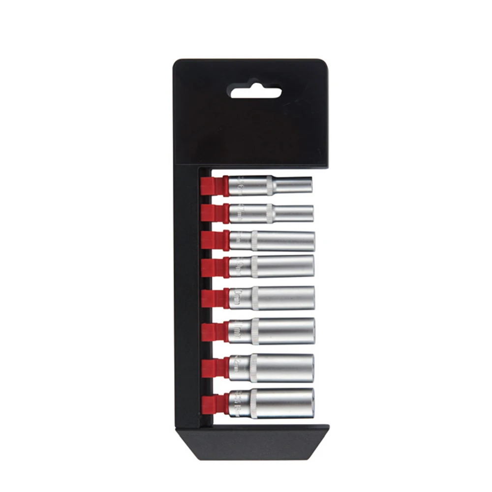 8pcs high quality hand tools plastic hanger crv socket wrench set