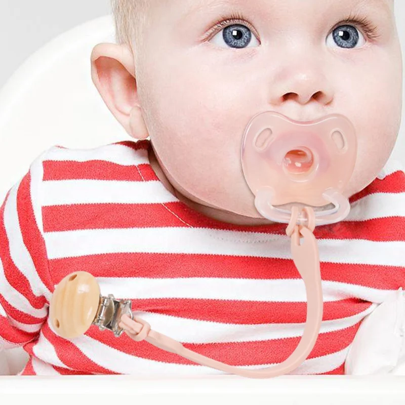 Silicone Pacifier Clips for Baby Boy Girl Universal Pacifier Holder Clips Fits Baby Pacifiers Teether Toys