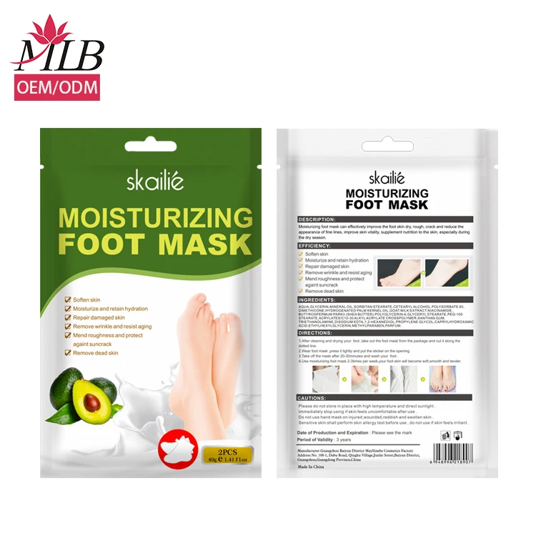 Moisturizing Foot Care Mask Shea Butter Collagen Hydration Socks Foot Mask for foot