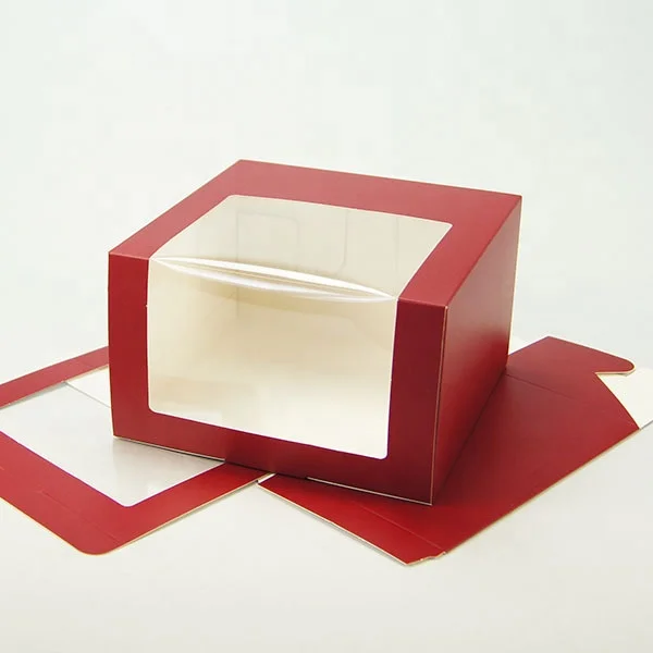 Wholesale Custom Logo Red Baseball Cap Hat Snapcap Paper Box Paper Packaging For Snapcap Gift Boxes With Clear Window