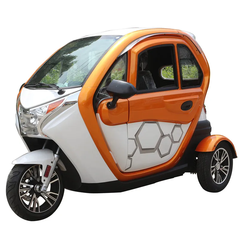 2020 EBU 1200w 55KM/H 3 Wheel Electric Car 2 Seats Electric Tricycle
