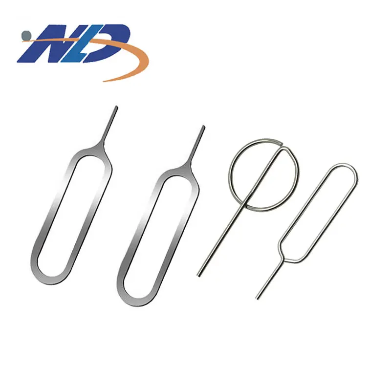 Custom key needle silver nickel plated Sim card ejector pin