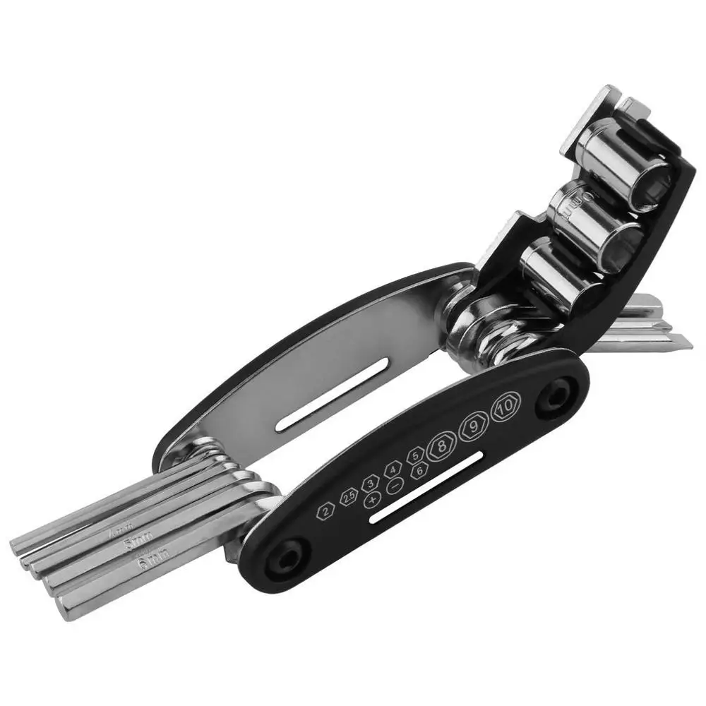 
JDK Bicycle Repair Tool Kit - 16 in 1 Multifunction Bike Fix Tools Practical Bicycle Repair Tool Bike Accessory 