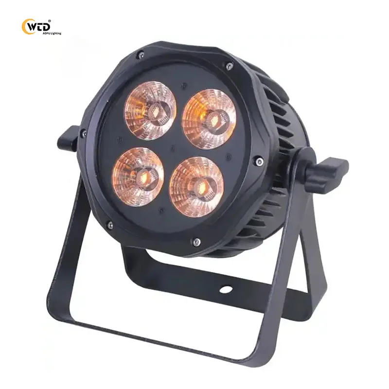 AOPU IP65 4*10 Вт DMX512 RGBW 4 в 1 светодиодный водонепроницаемый уличный свет Par LED Disco Can сценические огни