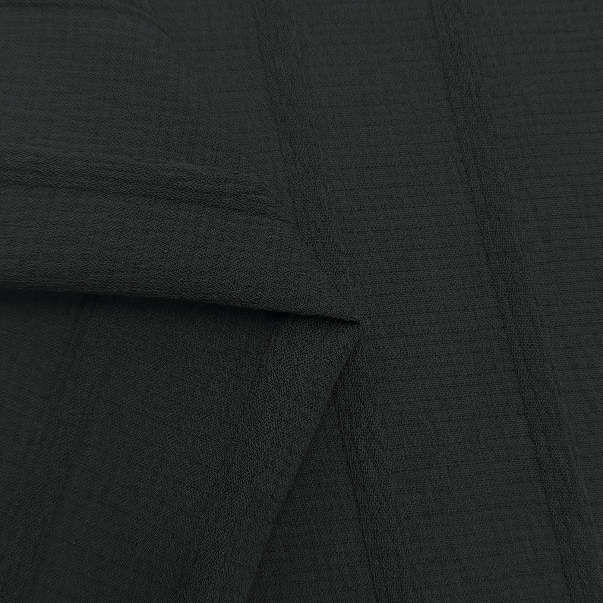 abaya black strip jacquard stretch antistatic fabric soft fabric for men