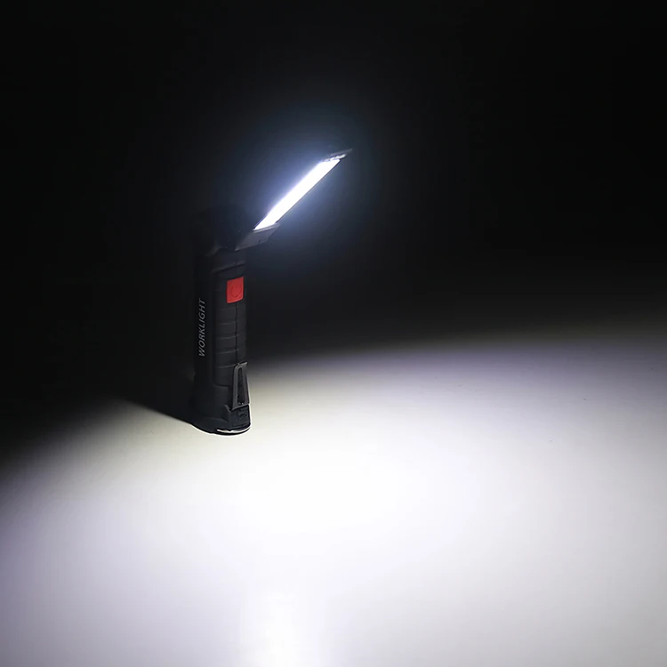 Handheld LED Work Light Bright COB Inspection Lamp Flashlight 5 Modes LED Torch Light for Outdoor Emergency Situation