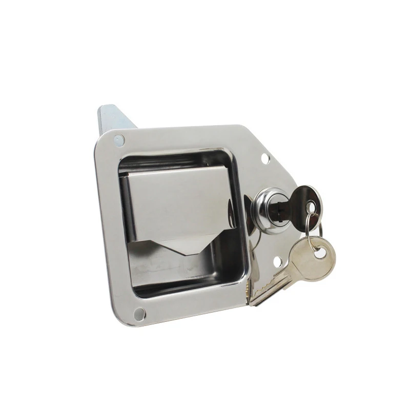 Stainless Steel Truck Side Toggle Latch Door Blade Paddle Lock Tongue Lock With Key