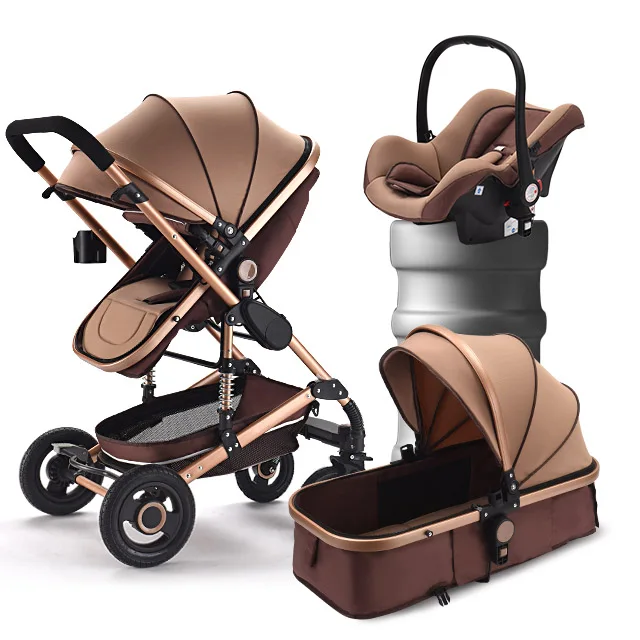 Sitting and Lying Stroller Weight with Car Seat
