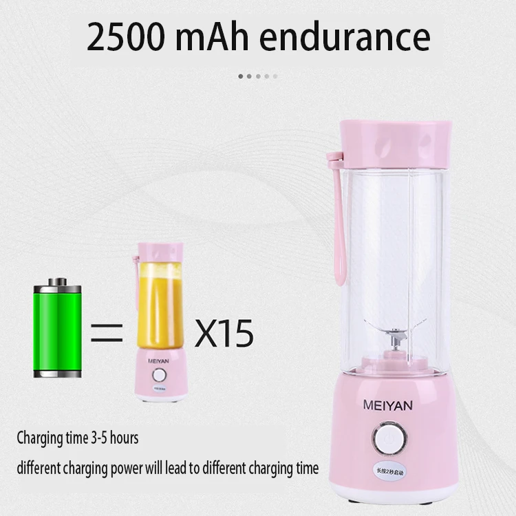 2021 Portable usb Electric Mini Juicer Blender Slow Carrot Orange Citrus Fruit Juicer