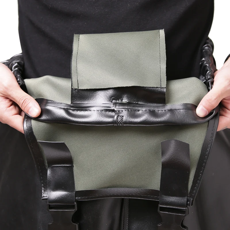 Black Cowhide lines waterproof Breathable fishing wader
