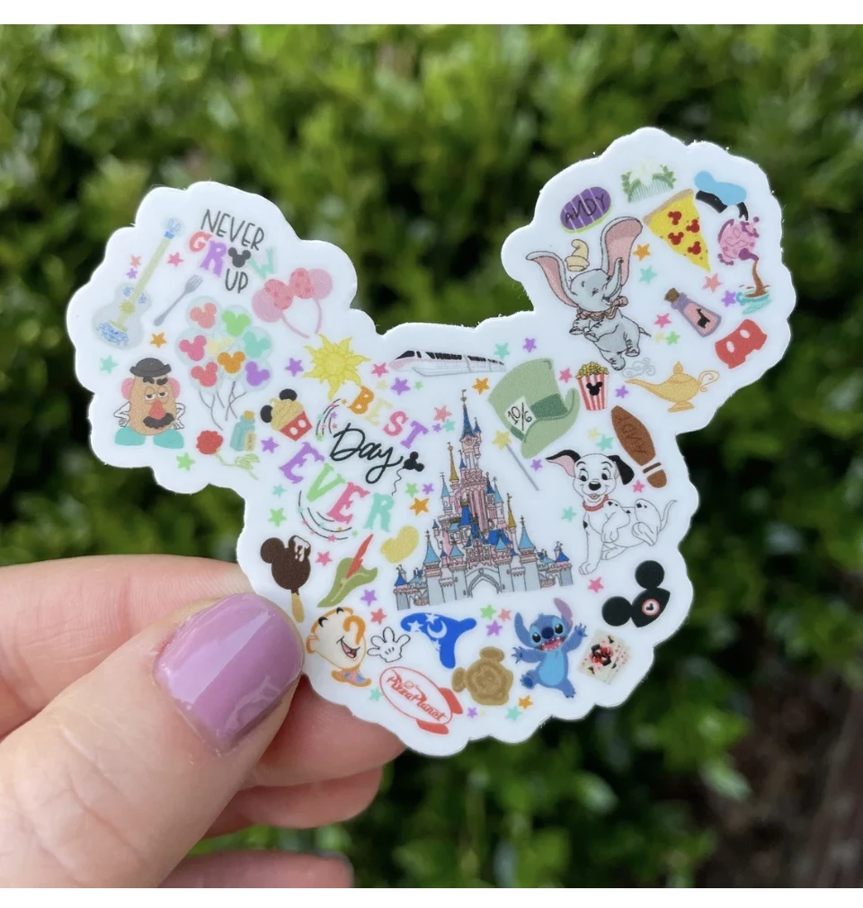 Custom logo die cut waterproof vinyl sticker printing