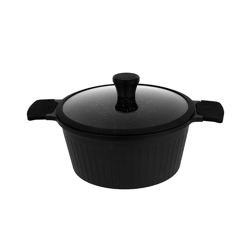 Smartpan Classic Granite Cooking Pot Set Casseroles Aluminum cookware sets  non stick with induction base