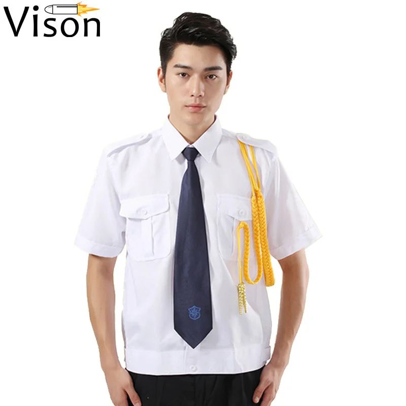 Uniforme Guardias De Seguridad White Shirt Security Guard With Shortsleeve Uniform