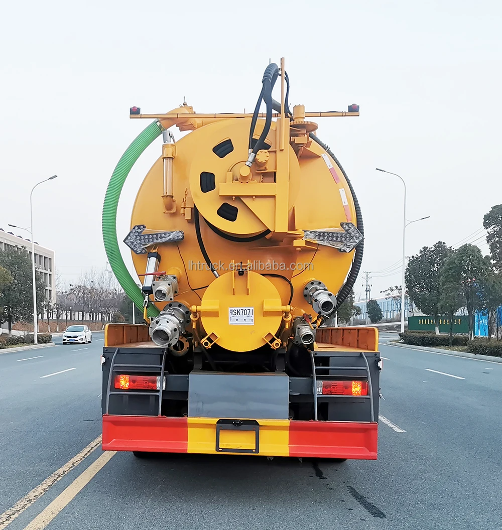 New Suction Sewerage Septic Tank Sewer Cleaning Vacuum Sewage Suction Truck Hot Sale From Original Factory