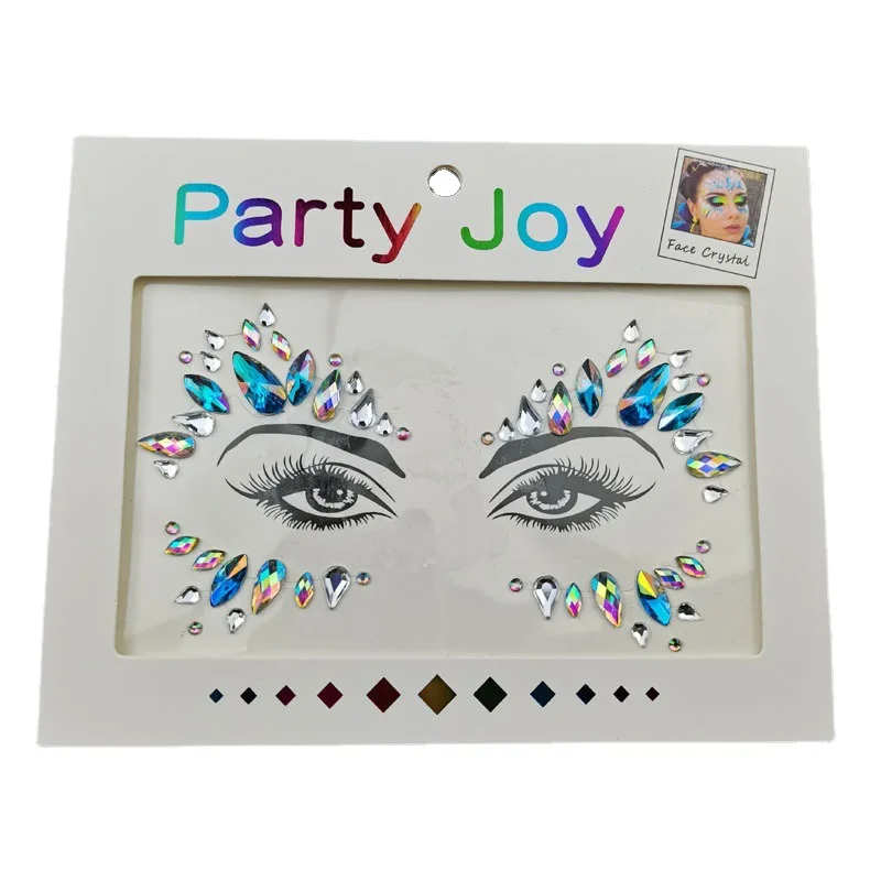 Украшения для лица со стразами, Русалка, татуировки, наклейки на тело, Кристальные слезы, драгоценные камни, временные наклейки