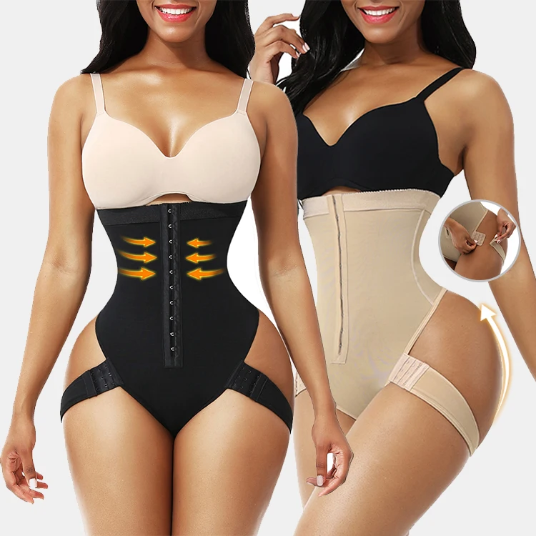 OEM Service 2020 Waist Trainer Corset High Waist Tummy Control Women Butt Lifter Thong Body Shaper With 2 Side Straps