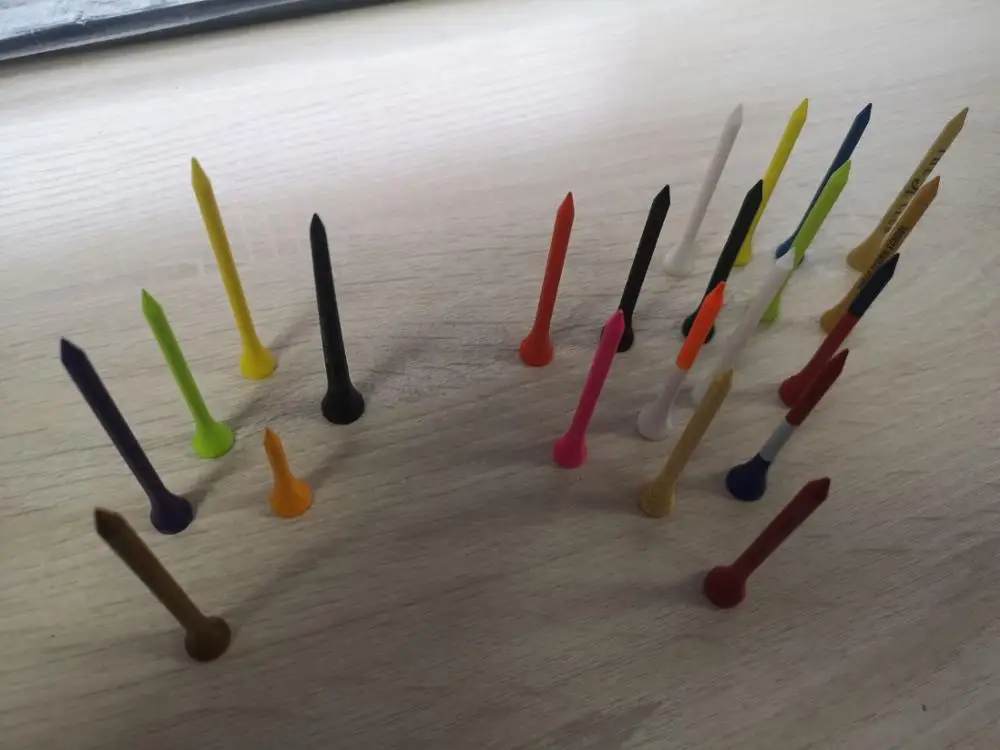 Сделанные на заказ цветные уникальные бамбуковые деревянные пластиковые гольфы