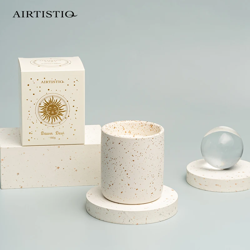 AIRTISTIQ factory manufacture ceramic private label luxury scented candles
