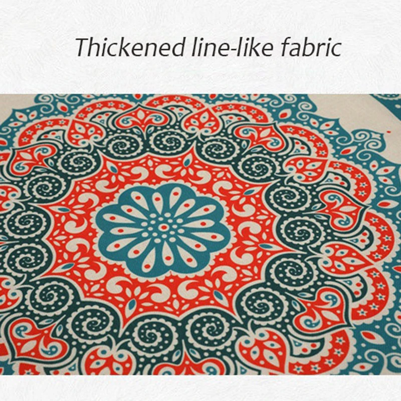 Digital Printed Dustproof Refrigerator Top Cover Linen Cotton Washing Machine Cover for Decoration