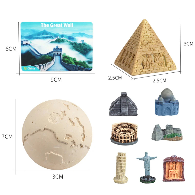 New Stem Toys nature history learning kid education toy,dig Relics Landscape,Archaeological excavation toy set