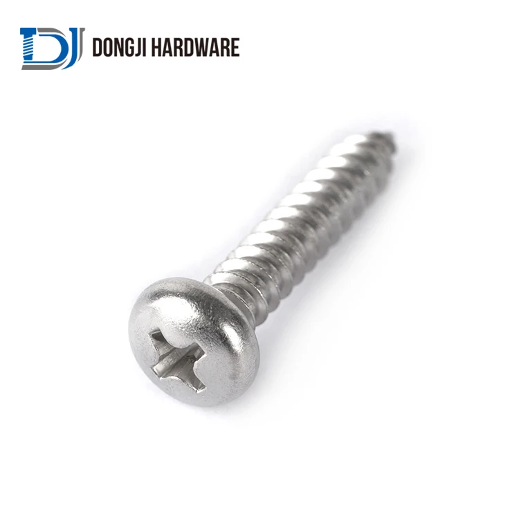 Dongji Ready to Ship Pan Head Self Tapping Screw Stainless Steel Fasteners Screws Self-Tapping Screws
