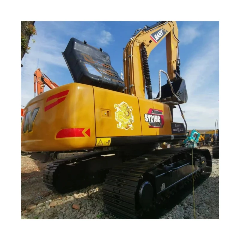 New Arrival Used Sany SY215C Excavator Secondhand Digging Machine Using For Road Work For Sale