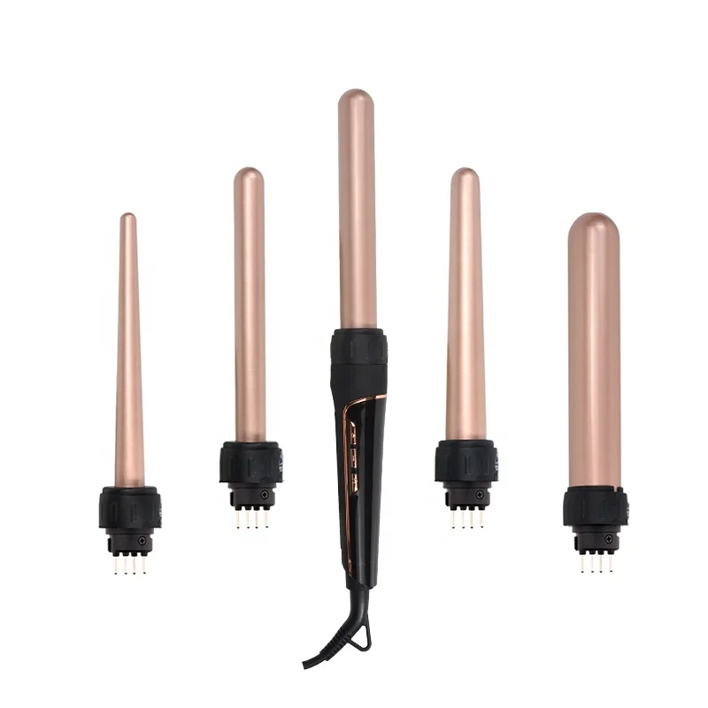 5 in 1 hair curler long rode magic curling iron professional ceramic detachable hair curler roller set