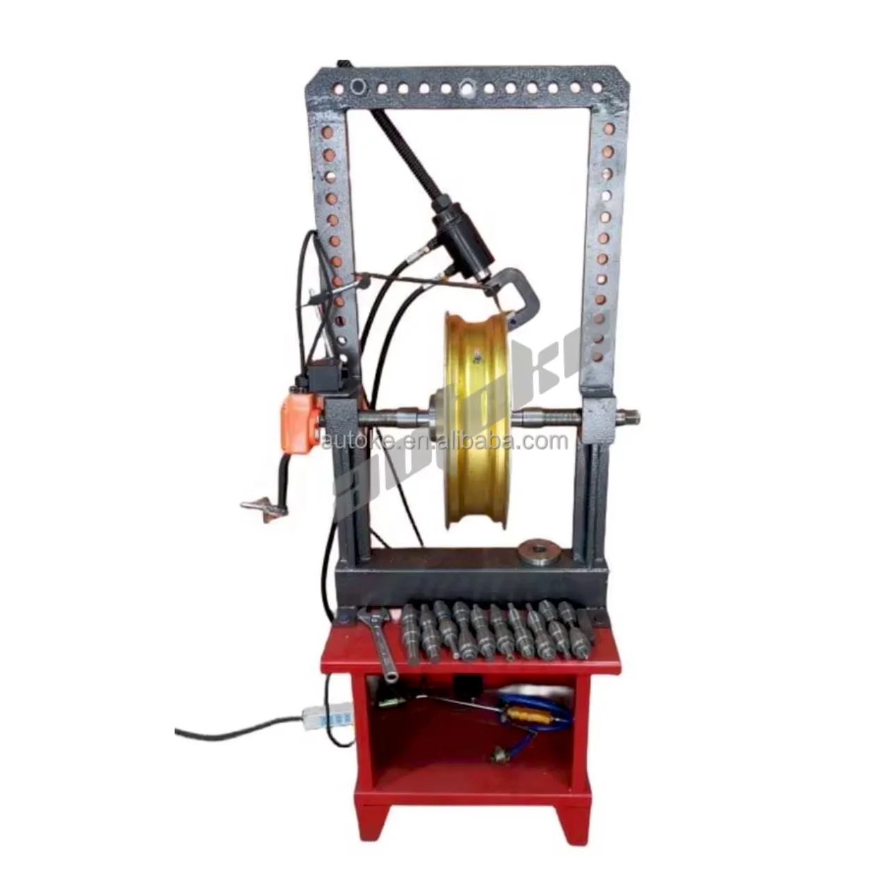 motor steel rim repair straightening machine steel car rim roller straightener machine
