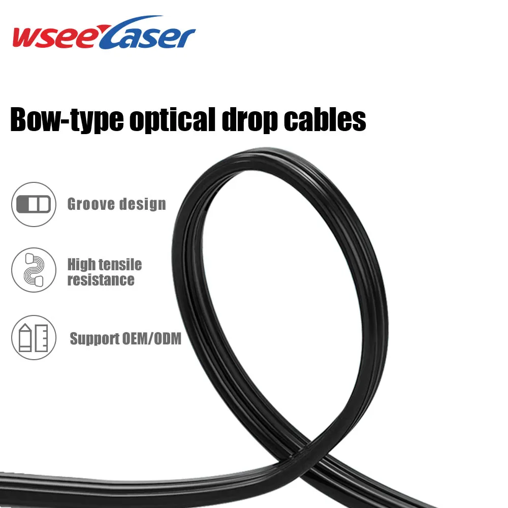 New WSEE Fiber Optical Cable 1Km Price Of Ftth Optical Fiber Cables Wires good price