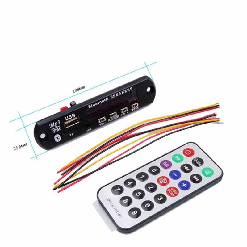 DC 5 В Micro USB блок питания Bluetooth Hands LCD экран MP3 плеер комплект FLAC WMA WAV декодер аудио Плата FM радио SD