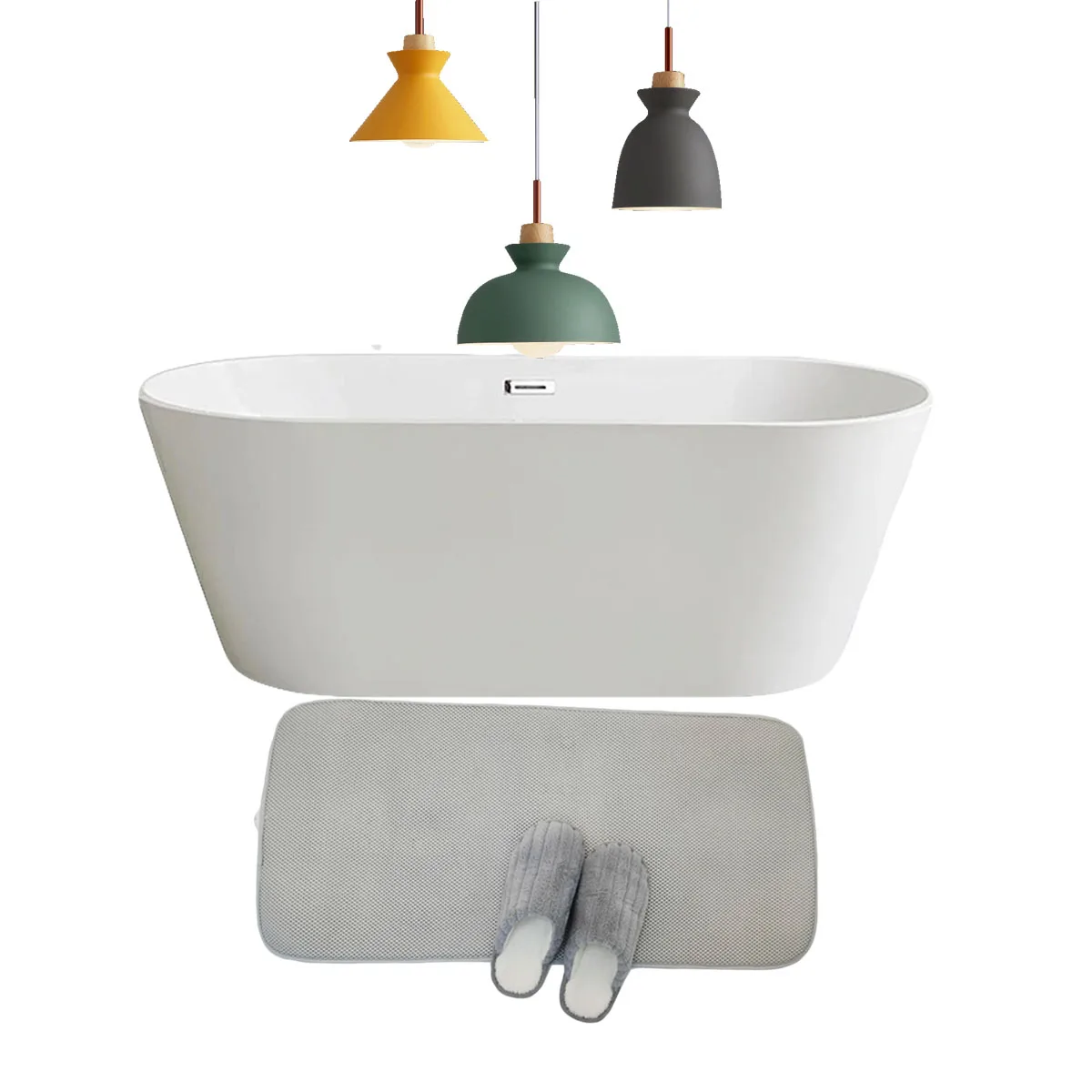 3D mesh fabric soft comfortable bathtub mat for bath