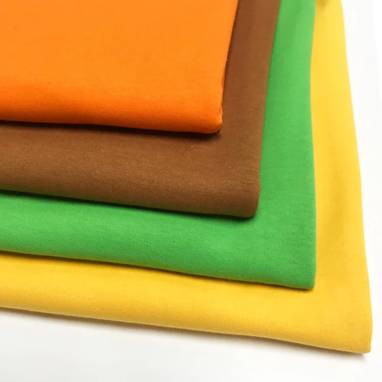 Plain Dyed Multiple Color Options  Jersey  Polyester Cotton Interlock Knitted Fabric