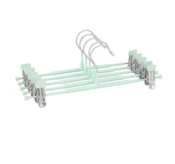 A2939Suit pants support pants clip storage hook pants hanger skirt trousers rack stainless steel coat hanger