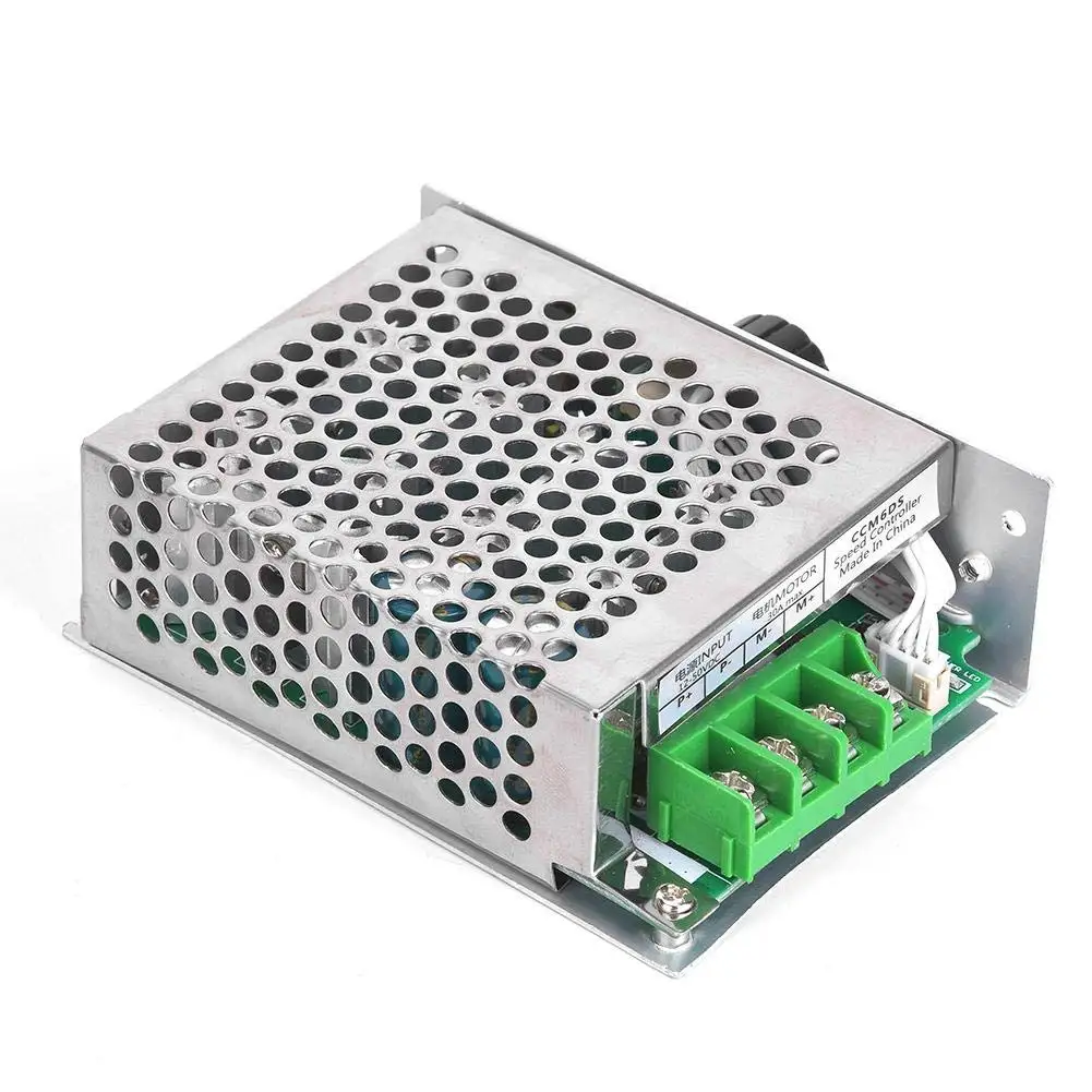 30A 12~50V 1500W DC Motor Speed Controller Module, High Efficiency, High Torque PWM Speed Regulator Governor Switch with Metal S