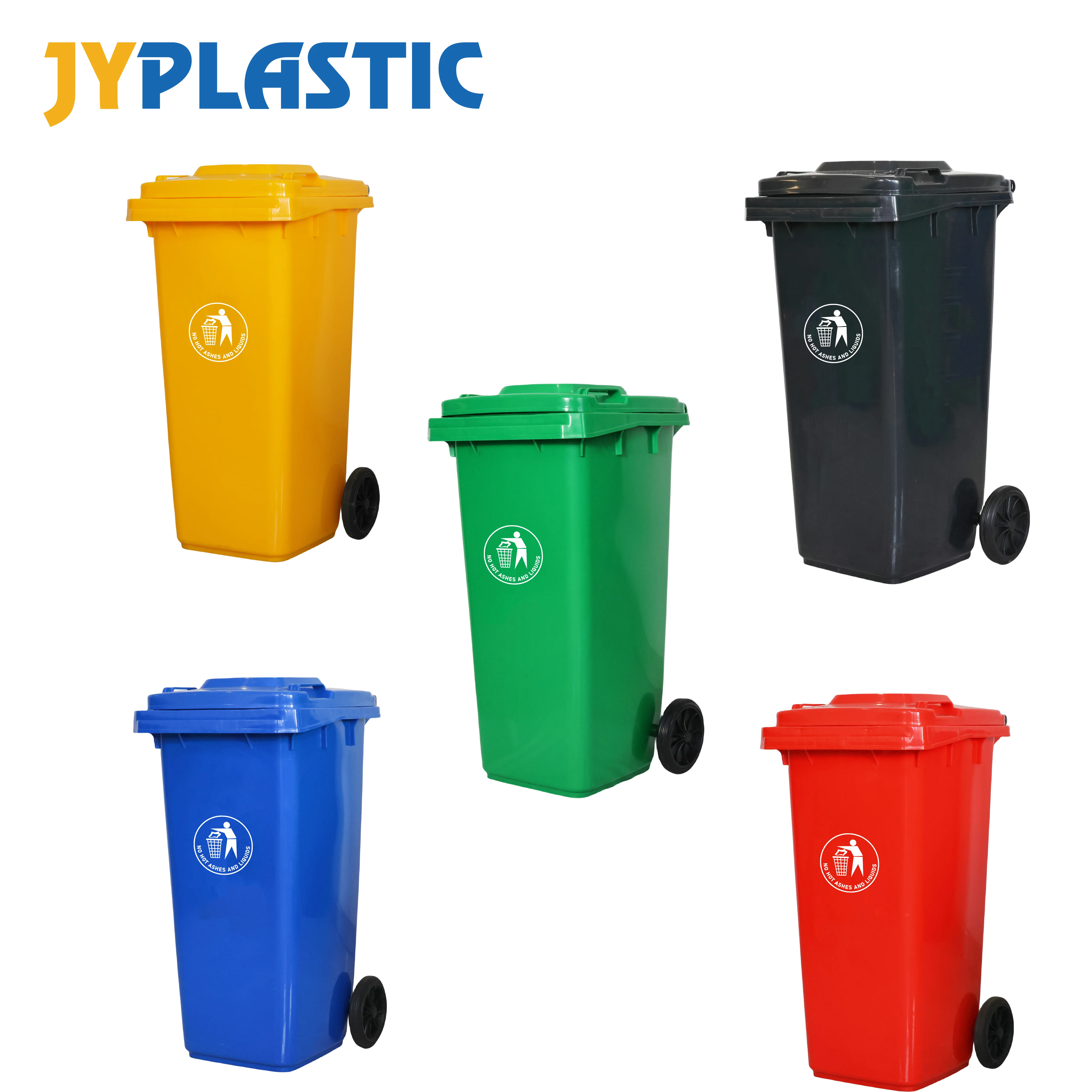 JYPLASTIC, 120 литр, высокое качество, переработанный пластиковый мусорный контейнер для мусора