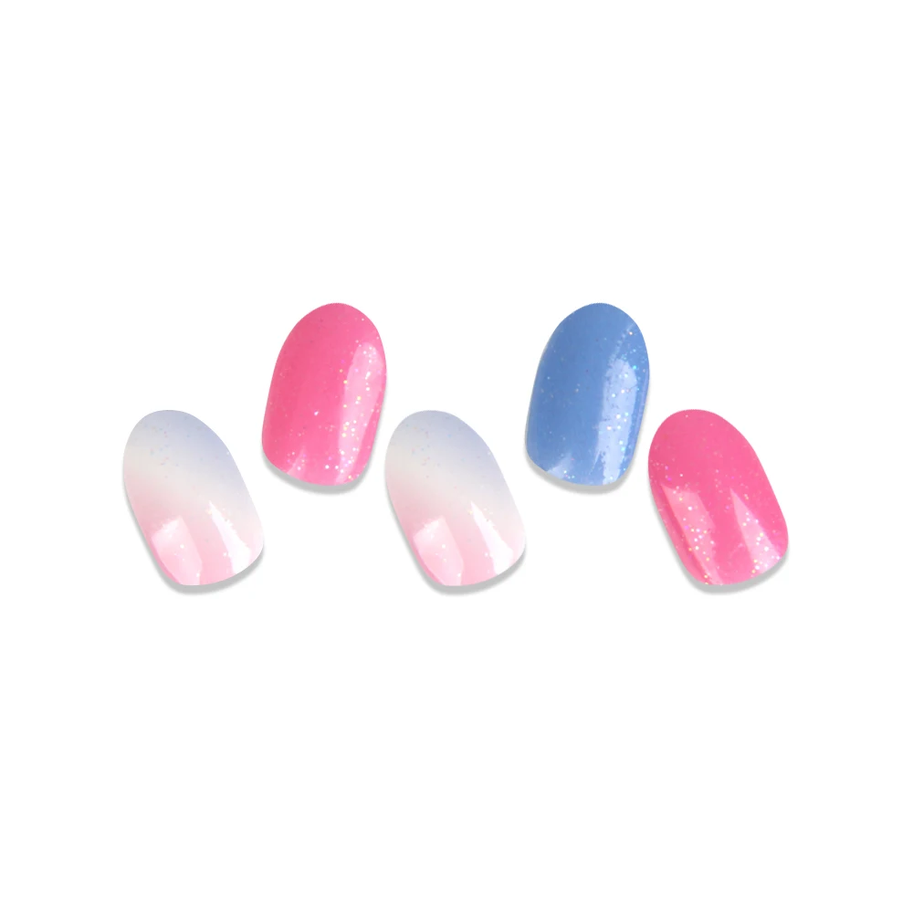 South Korea professional custom polishing nail paste semi-curing gel nail cotton candy gel nail stickers