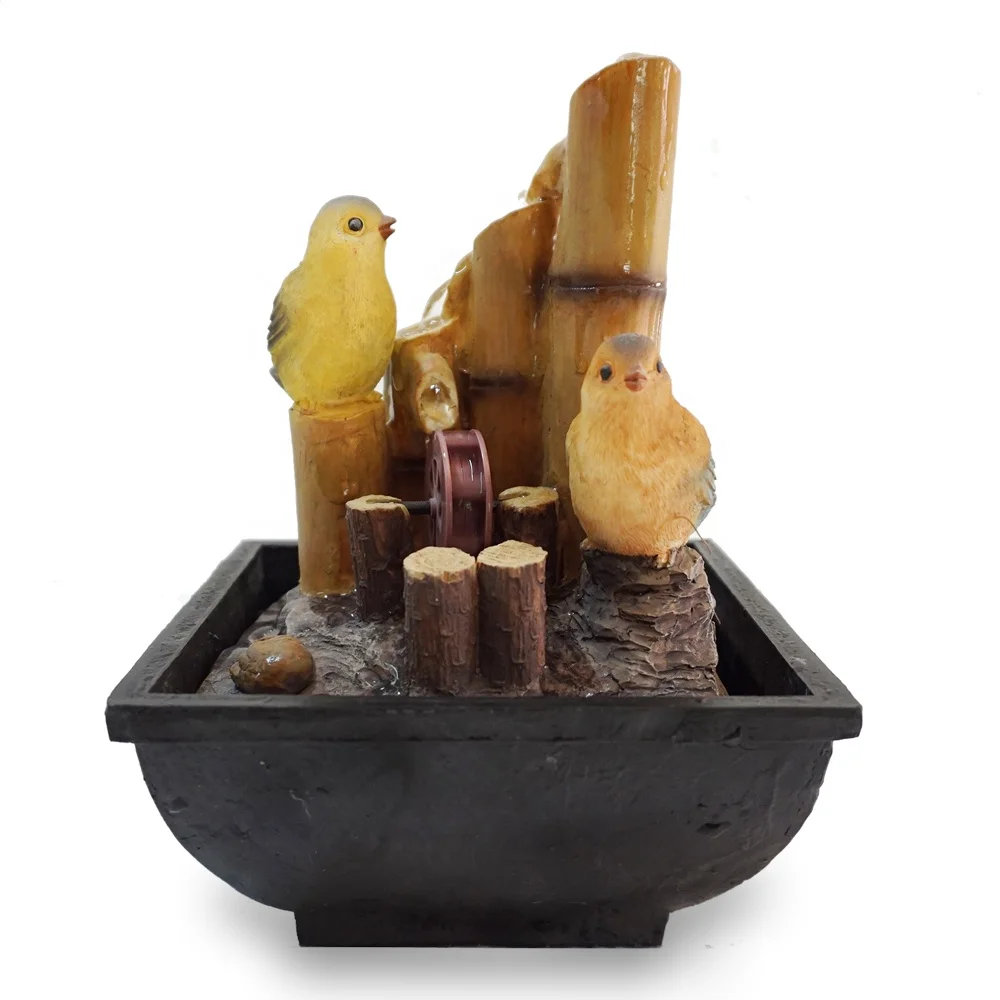 feng shui decoration resin crafts frog statue small fountain indoor