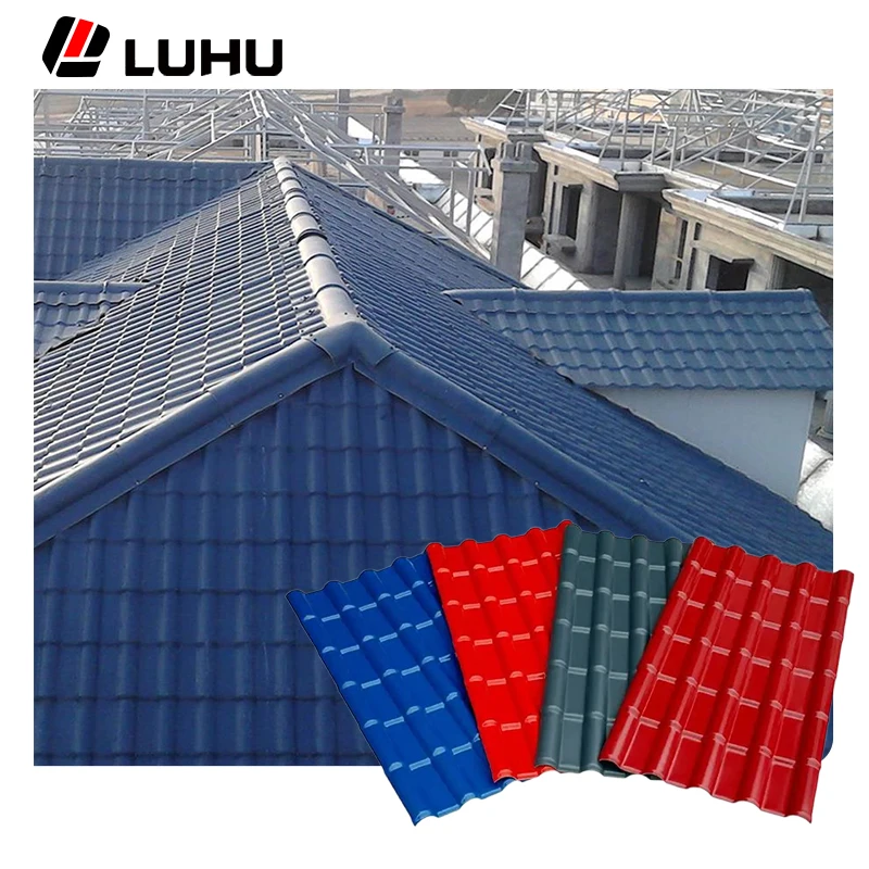 Wholesale Roofing Tiles anti corrosion PVC Roof Sheet Insulated ASA Synthetic Resin Tile