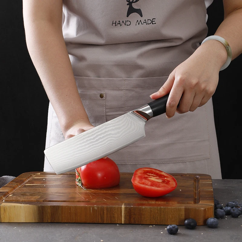 German 3cr13 Stainless Steel Professional 8 Inch Carving Meat  Butcher Knife Ultra Sharp Kitchen Knifes Set with ABS Handle