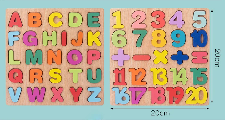 Hot Selling 3D Wooden Numeric Cognitive Matching Puzzle Board Kindergarten Children and Early Educational Toy