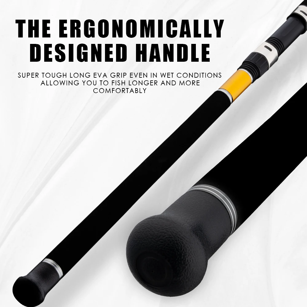 Custom Strong Carbon 2.9m 90-100g 18KG Saltwater Spinning Shore Jig Fishing Rod